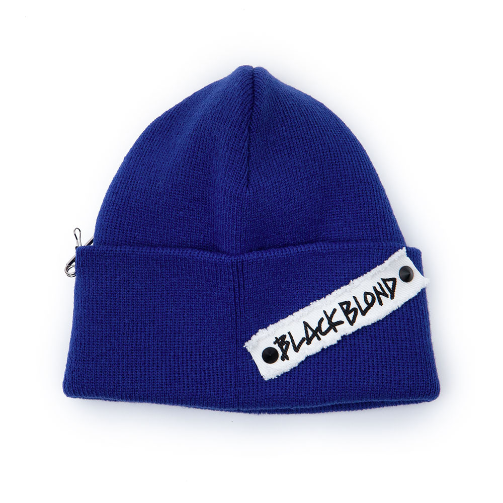 BBD Side Patch Long Beanie (Blue)