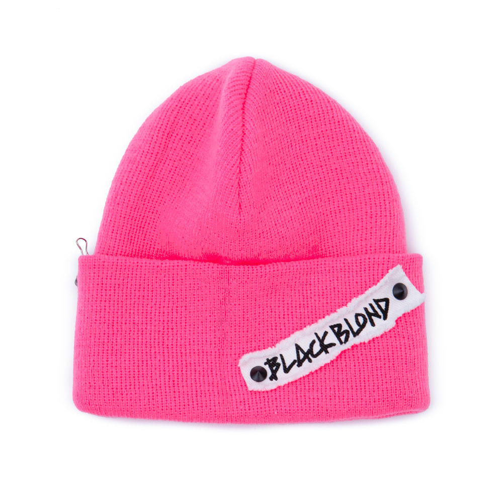 BBD Side Patch Long Beanie (Pink)