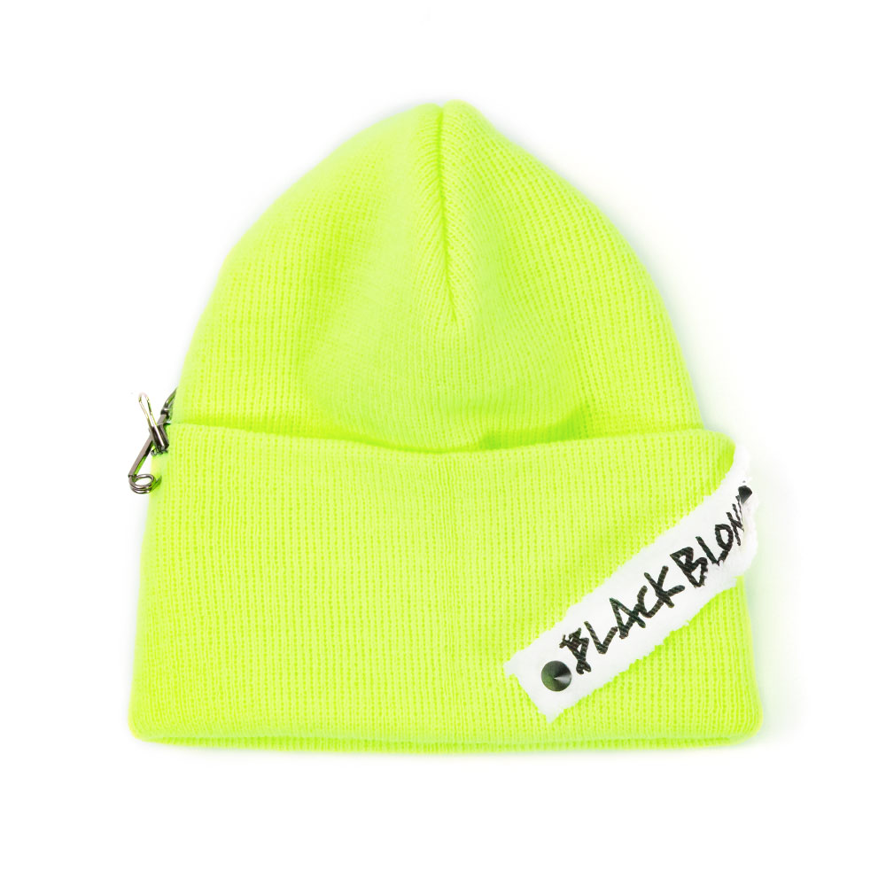 BBD Side Patch Long Beanie (Neon)