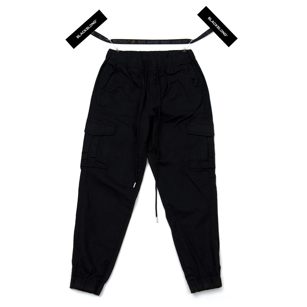 BBD Basic Cargo Jogger Pants (Black)