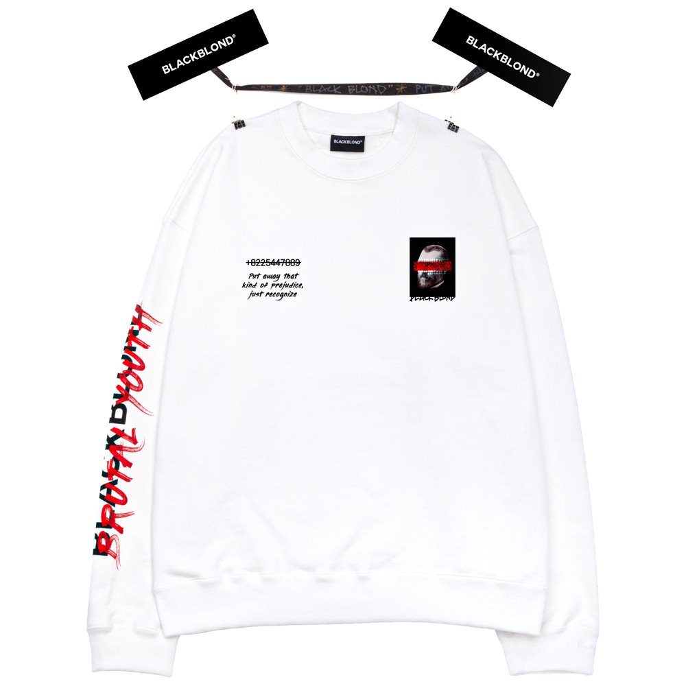 BBD Brutal Crewneck Sweatshirt (White)