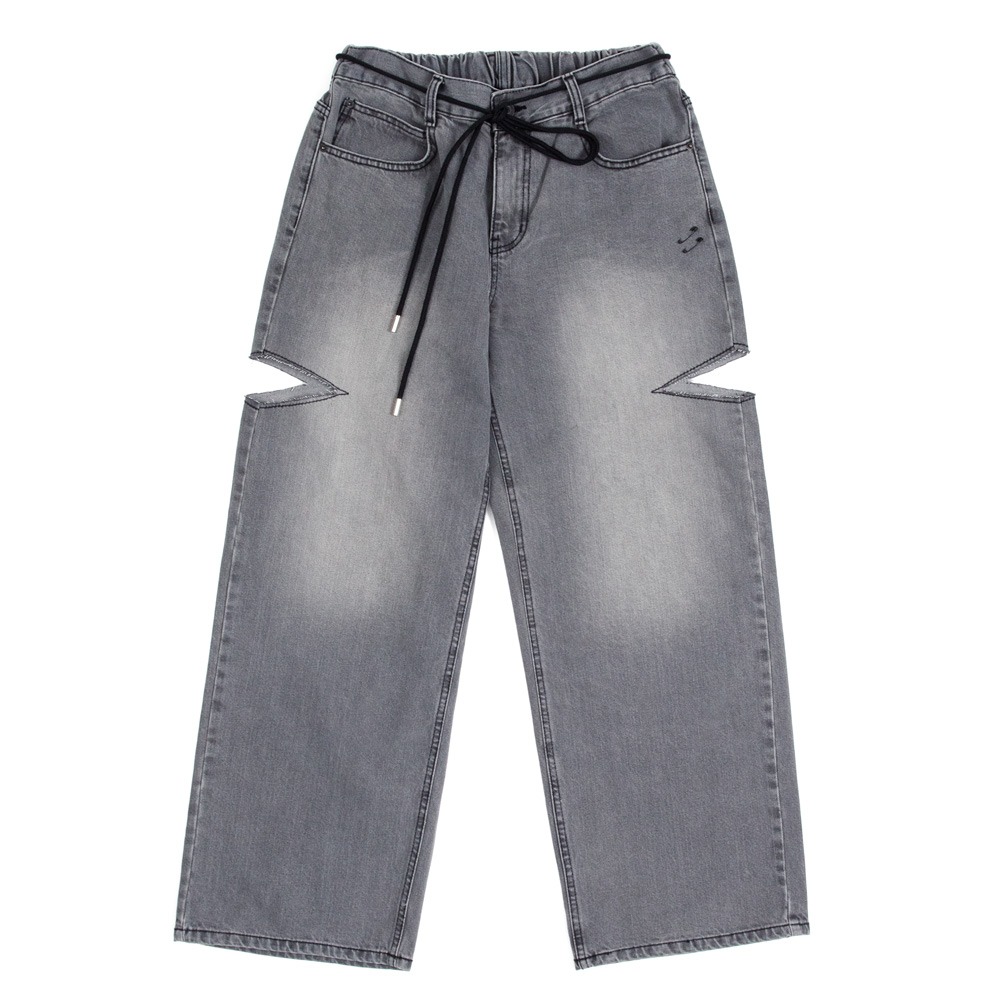 BBD Basic Cutout Overfit Denim Pants (Gray)