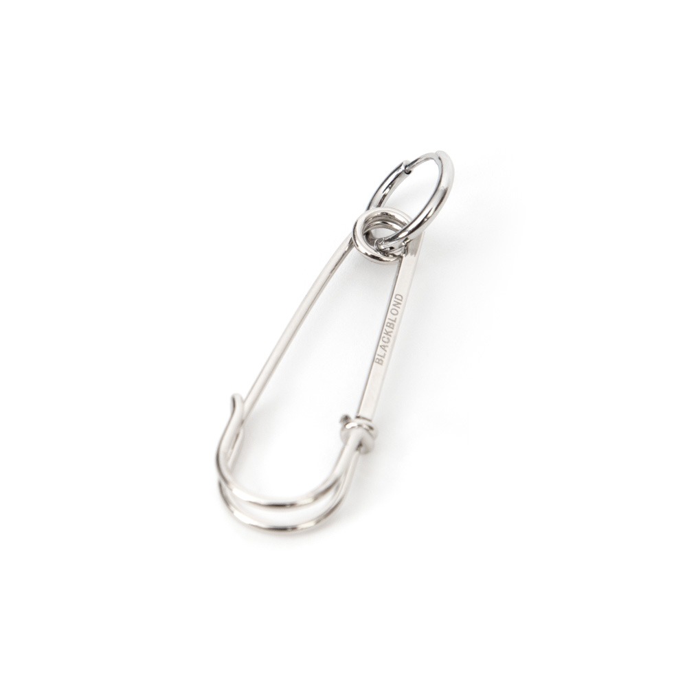 BBD Logo Safety Pin Earring (Silver)