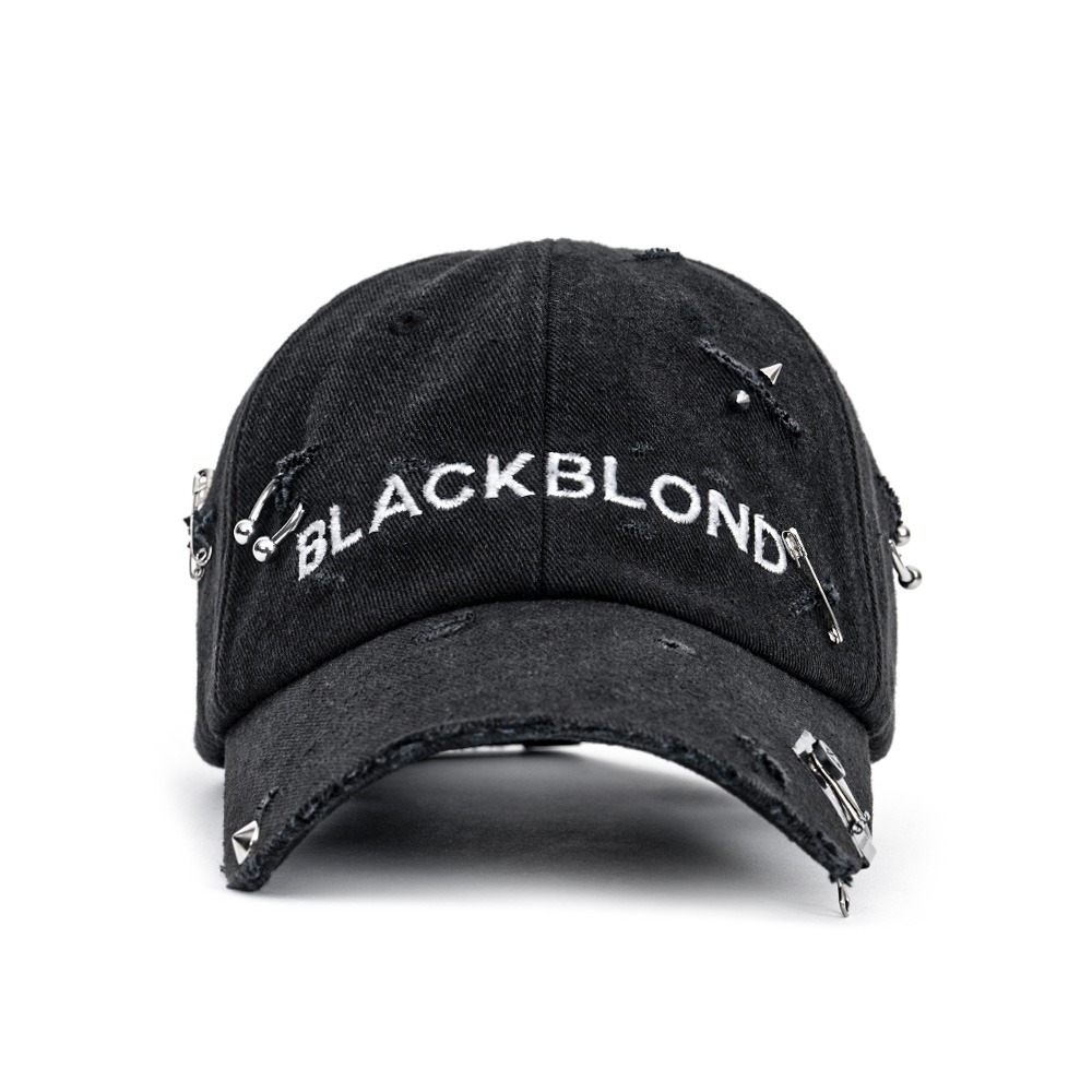 BBD Ripped Piercing Custom Denim Cap (Black)