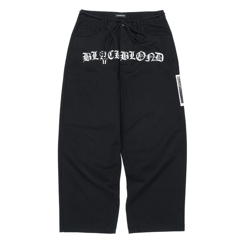 BBD No Sympathy Wide Cotton Pants (Black)