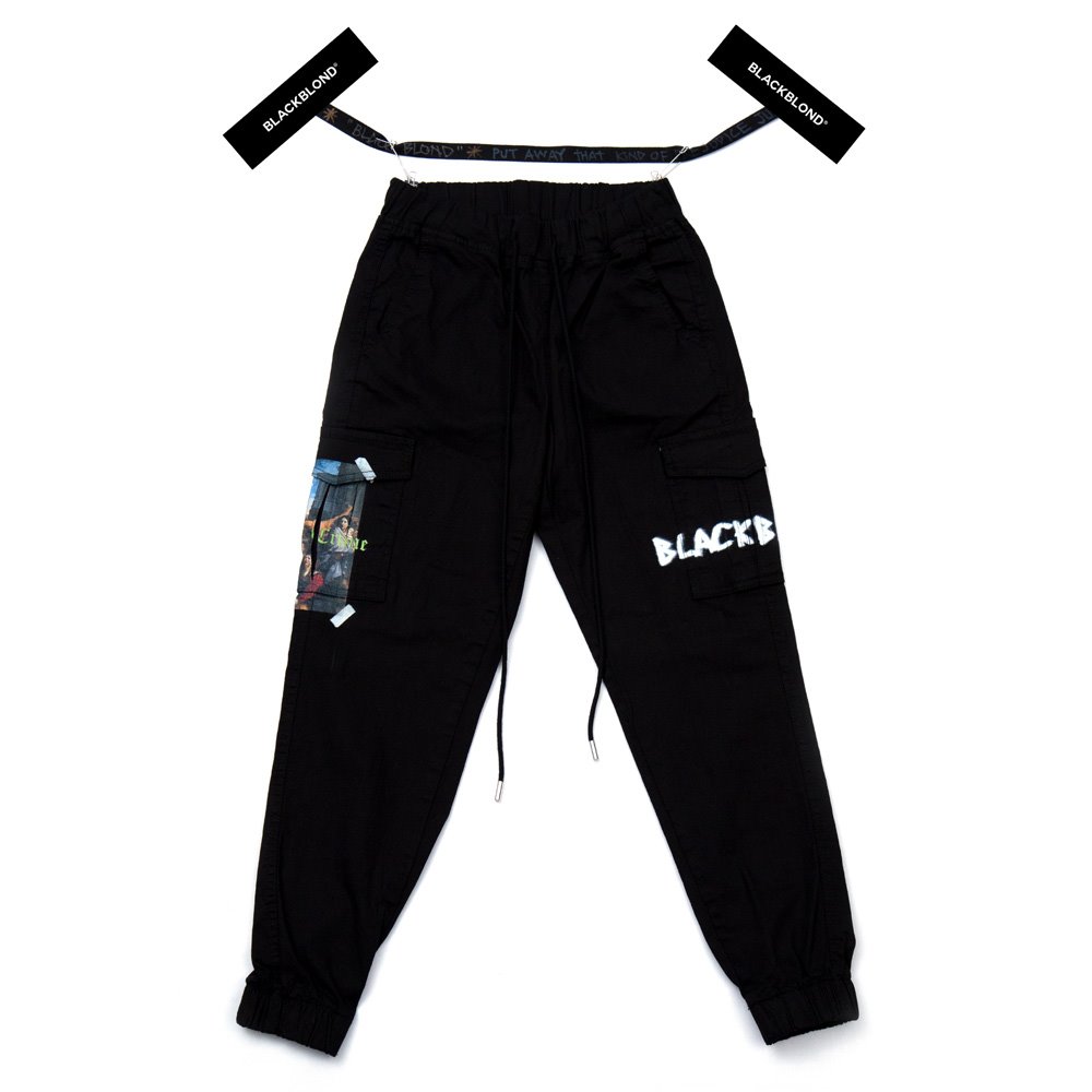 BBD Innocent Cargo Jogger Pants (Black)
