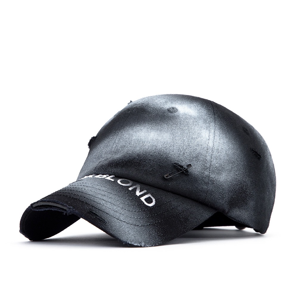 BBD Ripped Sprayed Custom Covered Logo Cap (Black)