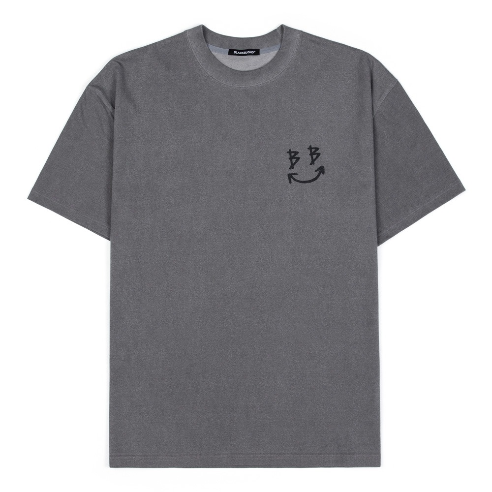 BBD Classic Smile Logo Pigment T-Shirt (Gray)
