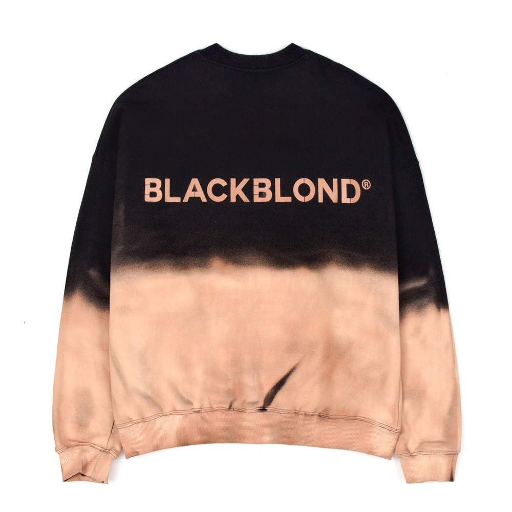 BBD Bleached Classic Logo Crewneck Sweatshirt (Black)