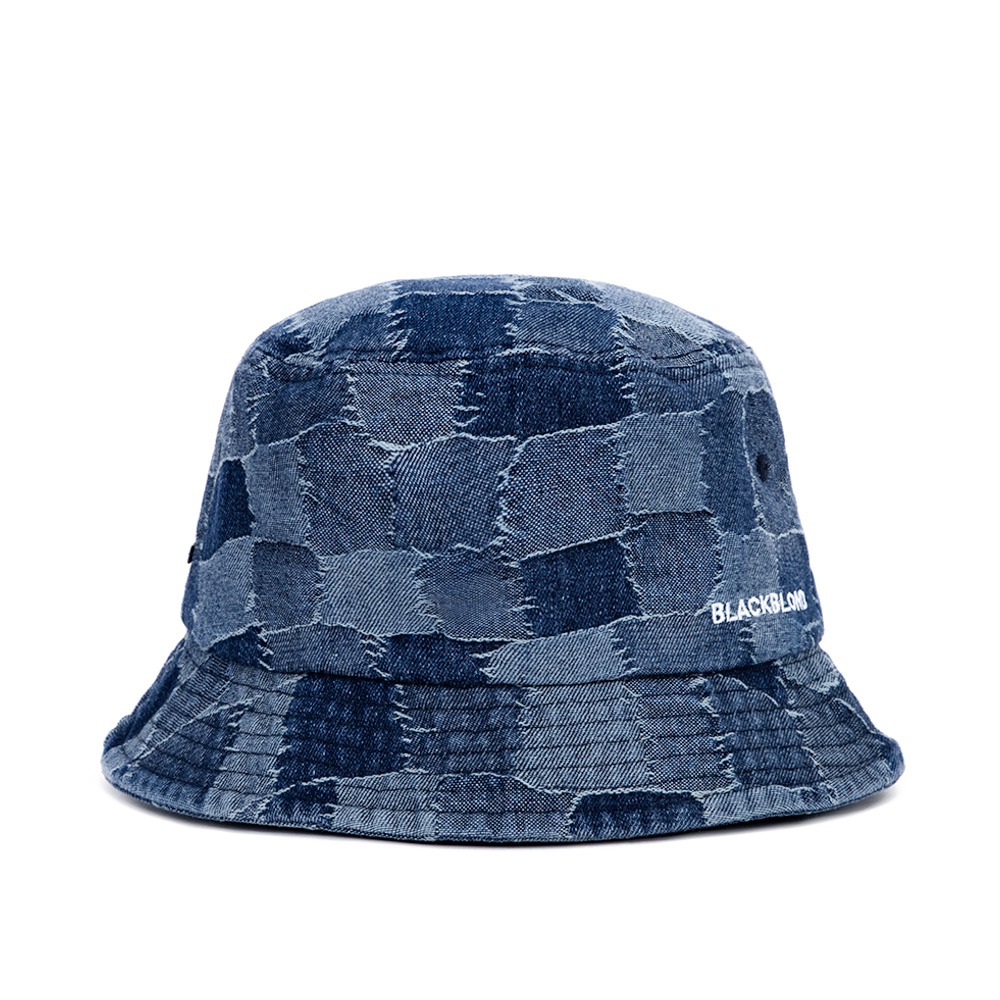 BBD Patchwork Denim Bucket Hat (Blue)